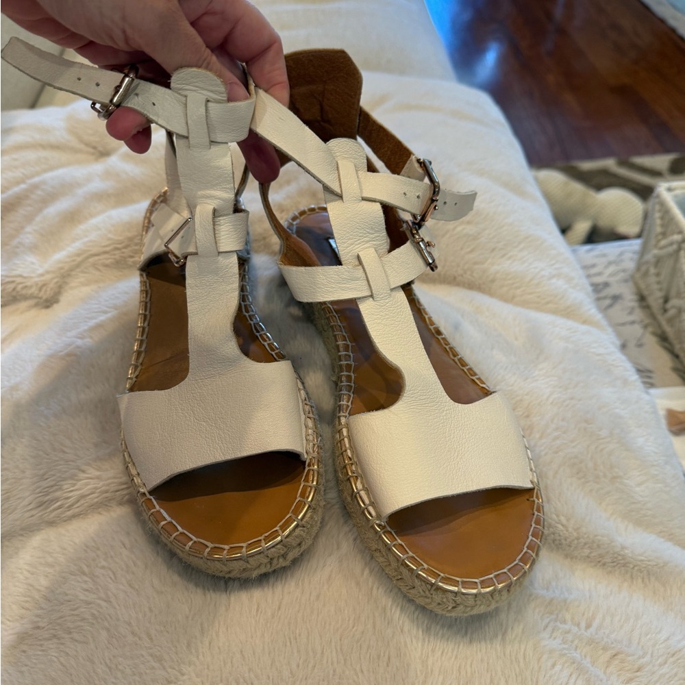 Maypol Women's Leather Espadrille Sandals